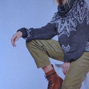 NWOT FREE PEOPLE Utility Boyfriend Pant 28 Button